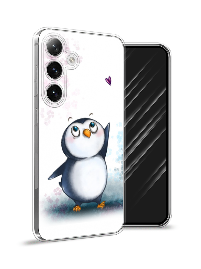 

Чехол Awog на Samsung Galaxy S24 "Пингвин и сердечко", Белый, 2109050-1