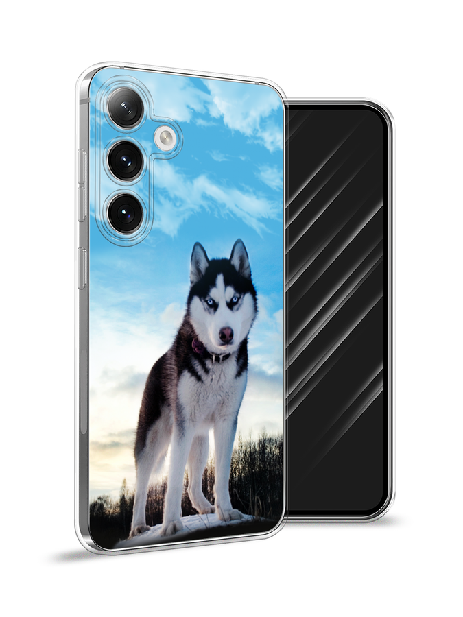 

Чехол Awog на Samsung Galaxy S24 "Хаски 3", Белый;черный;голубой, 2109050-1