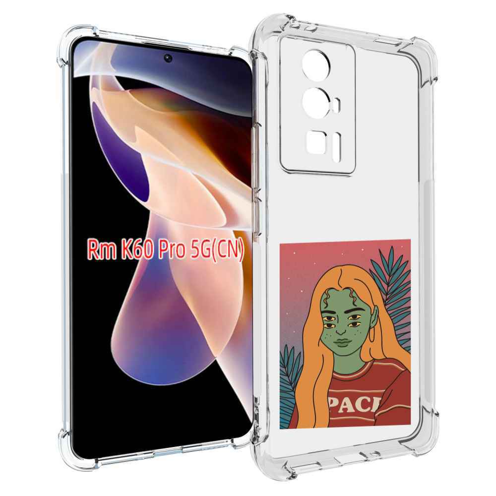 Чехол MyPads четырехглазая девушка женский для Xiaomi Redmi K60 Pro
