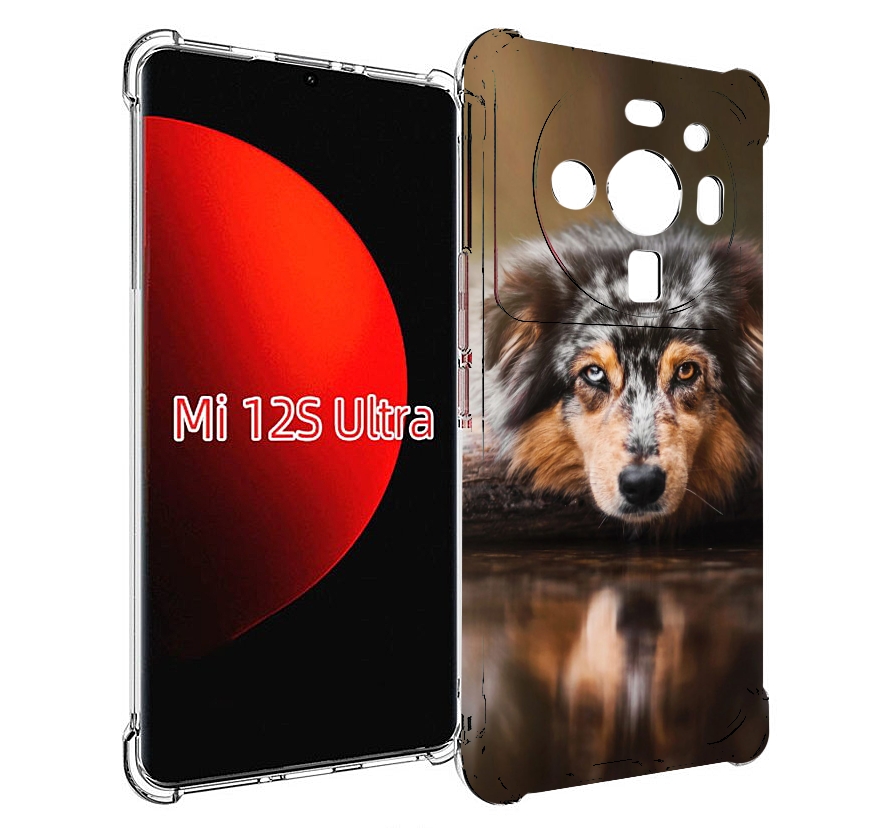 

Чехол MyPads австралииская овчарка для Xiaomi 12S Ultra, Прозрачный, Tocco