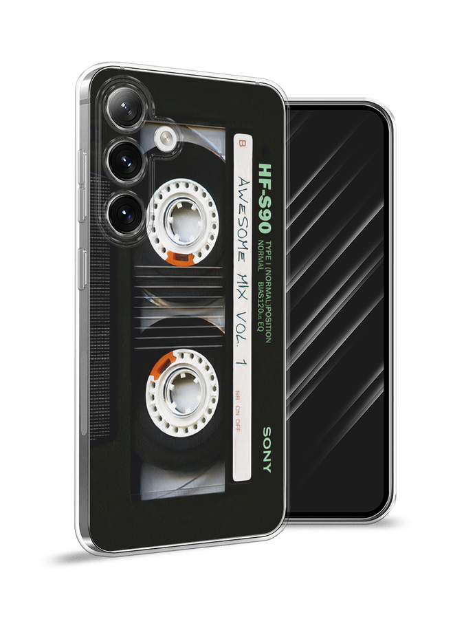 

Чехол Awog на Samsung Galaxy S24 "Кассета", Черный, 2109050-1