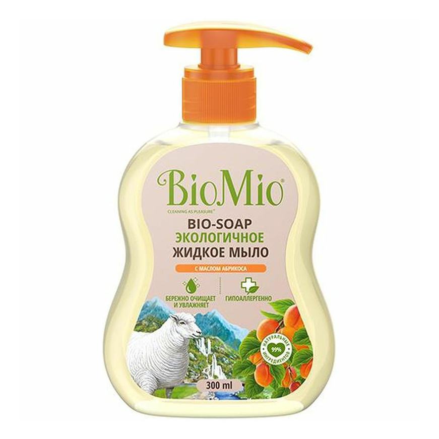 фото Жидкое мыло biomio bio-soap с маслом абрикоса