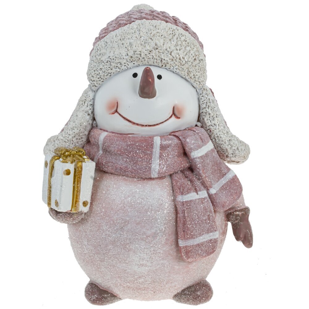 

Фигурка декоративная Flando Снеговик 791851, Розовый