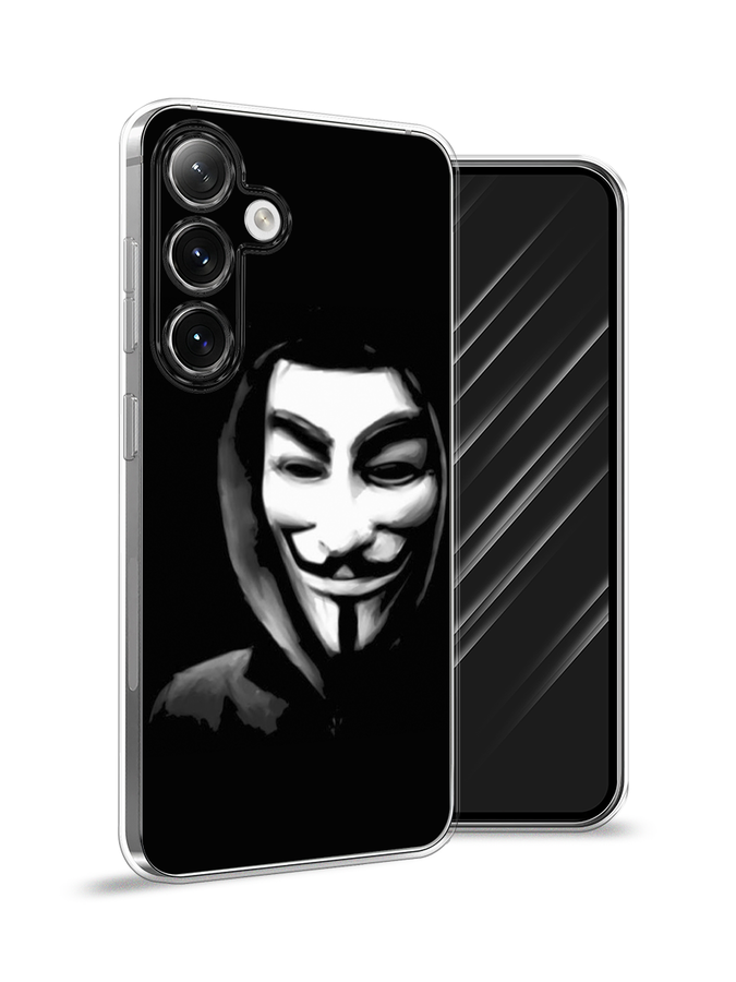 

Чехол Awog на Samsung Galaxy S24 "Анонимус", Черный;серый;белый, 2109050-1