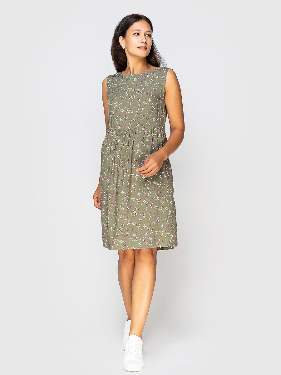 Платье женское AM One АМ-2232/10 хаки 44 RU