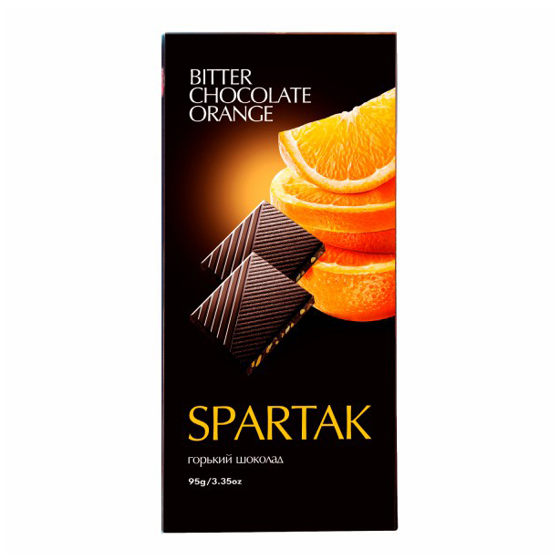 Шоколад Спартак Premium горький с апельсином 95 г