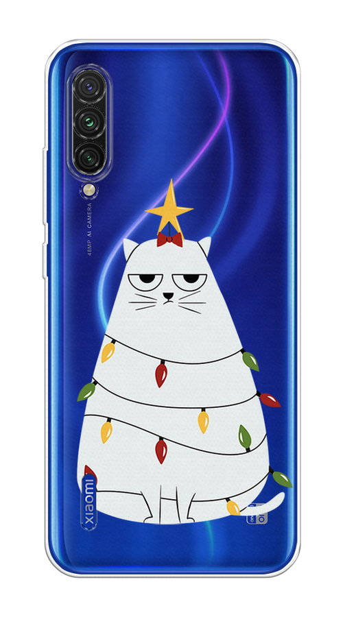 

Чехол на Xiaomi Mi CC9E/Mi A3 / Сяоми Mi CC9E/Mi A3 "Котик в гирлянде", Белый;красный;желтый, 35950-1
