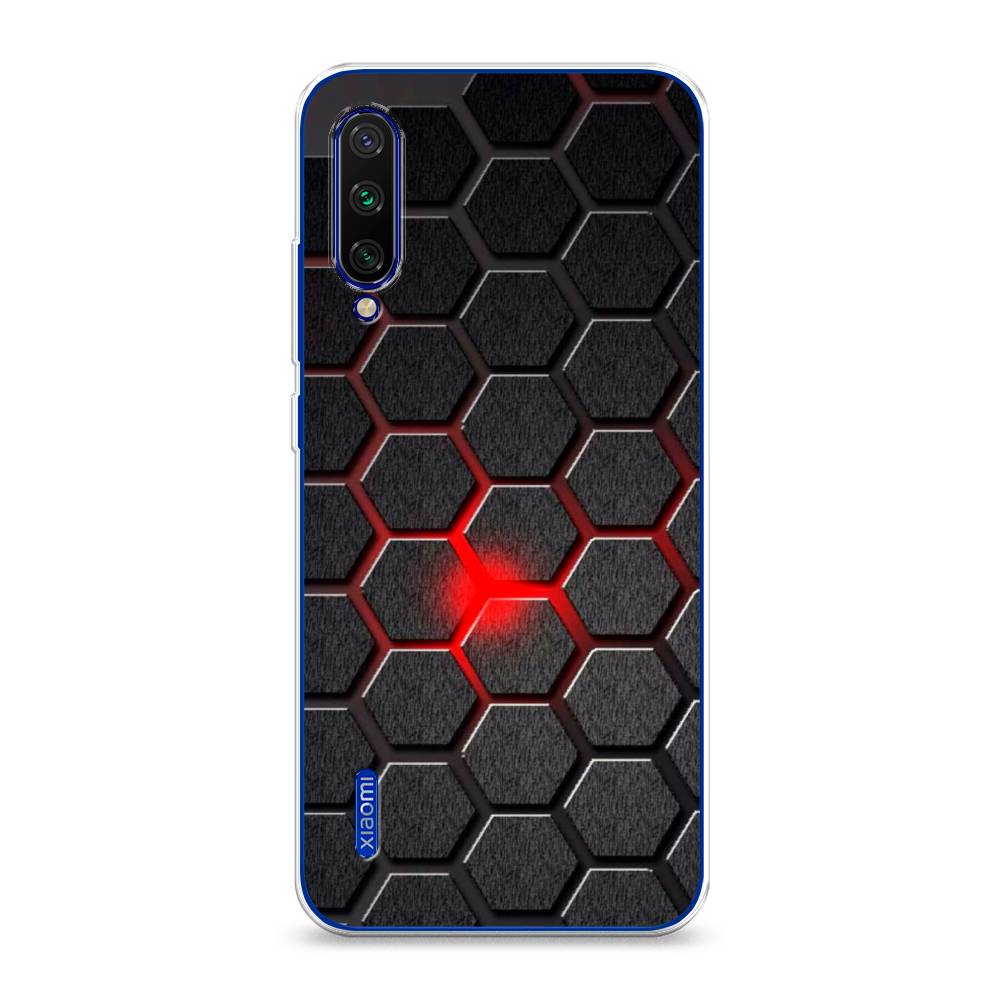 

Чехол на Xiaomi Mi CC9E/Mi A3 "Соты красные", Красный;черный;серый, 36050-3