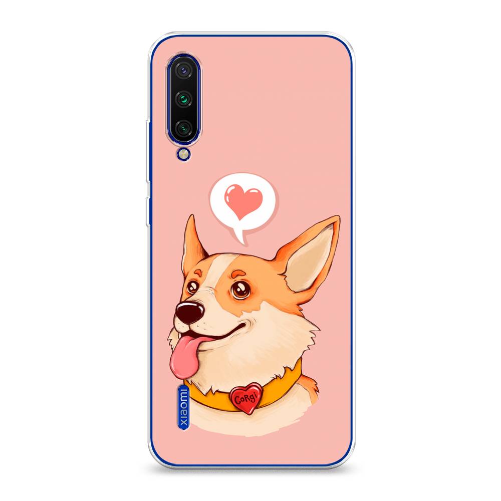 

Чехол на Xiaomi Mi CC9E/Mi A3 "Корги язык", Розовый;коричневый, 36050-1