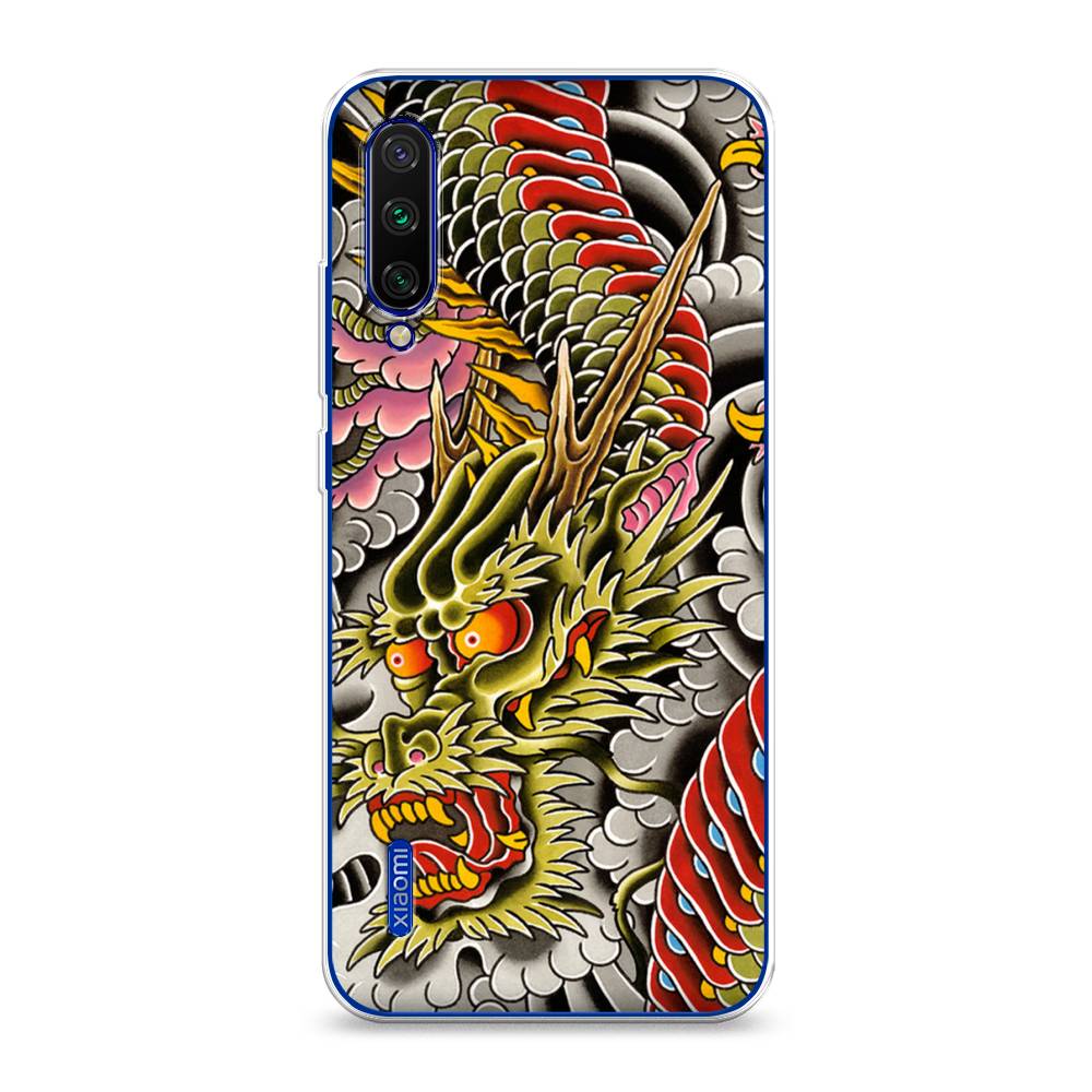 

Чехол на Xiaomi Mi CC9E/Mi A3 "Японский дракон", Желтый;розовый;красный, 36050-4