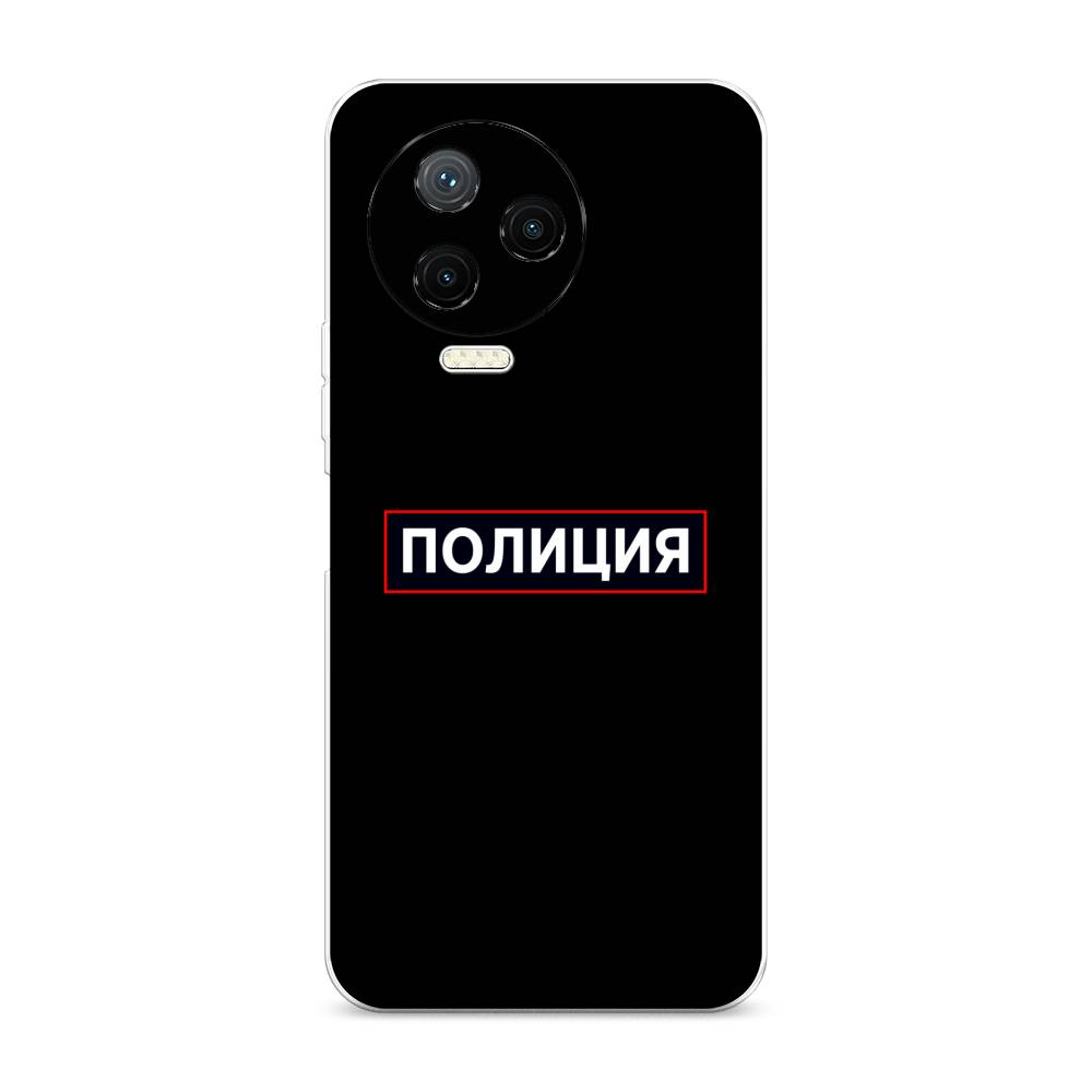 

Чехол Awog на Infinix NOTE 12 2023 / Инфиникс Нот 12 2023 "Police logo", Черный;белый;красный