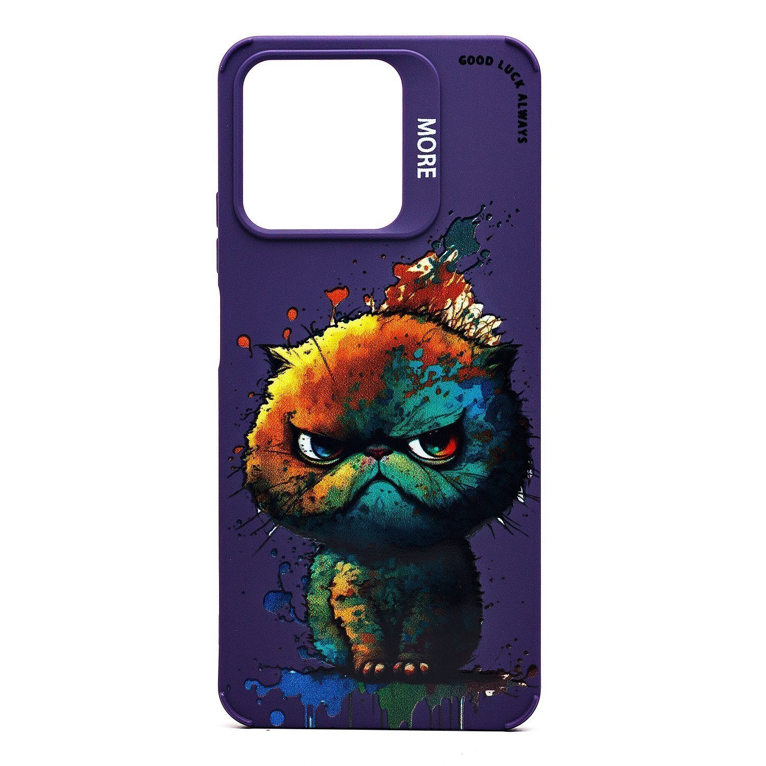 

Чехол Realme C53 (RMX3760) силиконовый (рис. 335/кот) <фиолетовый>