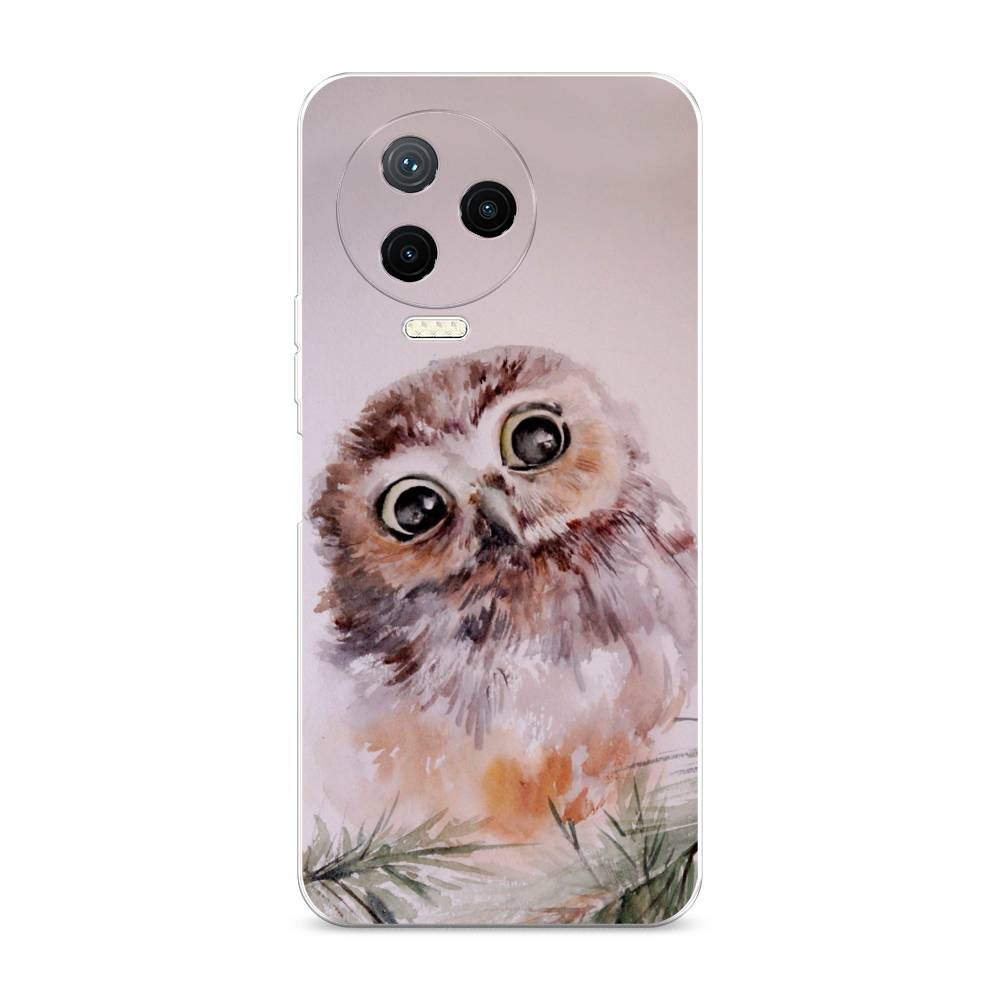

Чехол Awog на Infinix NOTE 12 2023 / Инфиникс Нот 12 2023 "Сова на розовом", Розовый;коричневый