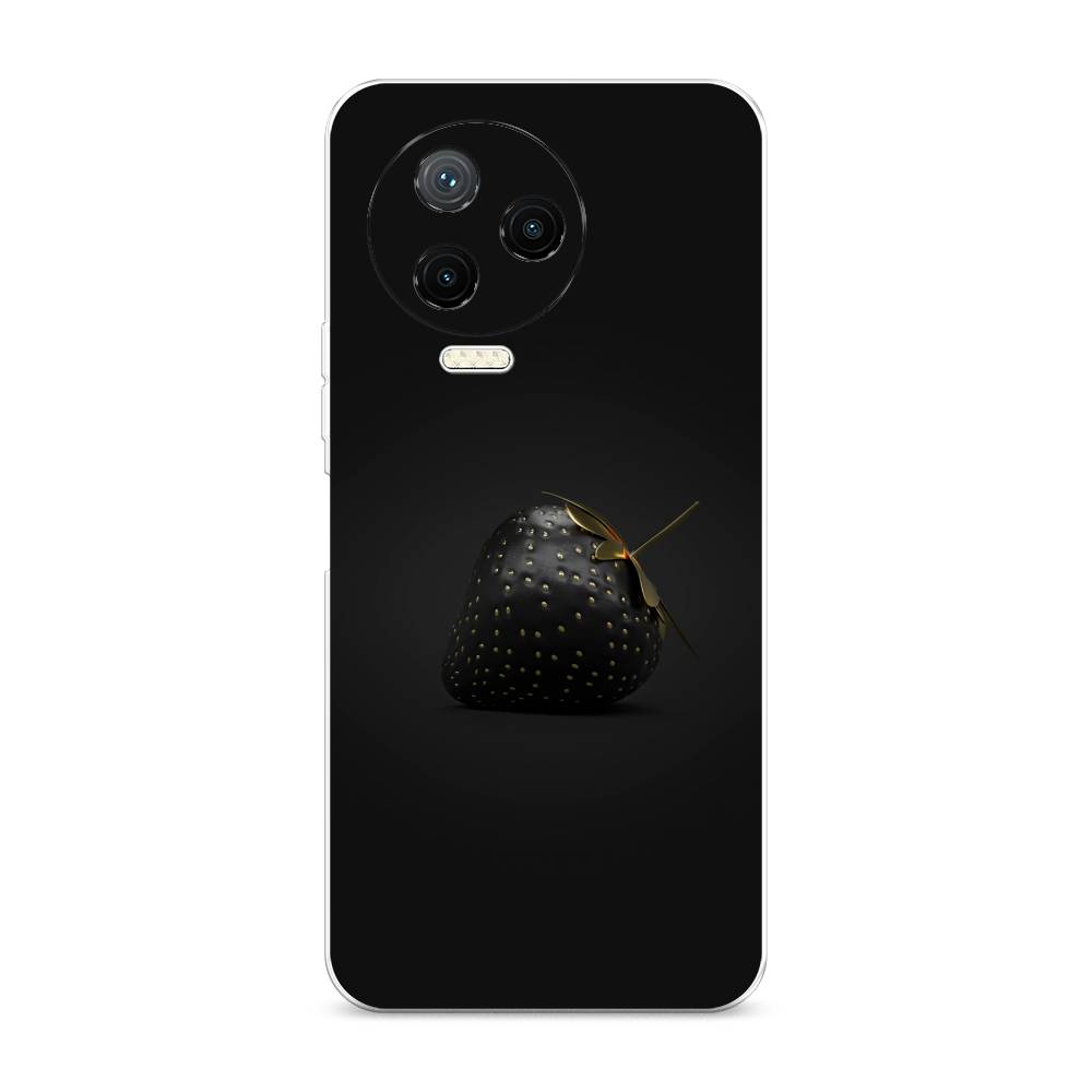 

Чехол Awog на Infinix NOTE 12 2023 / Инфиникс Нот 12 2023 "Черная клубника", Золотистый;черный;серый