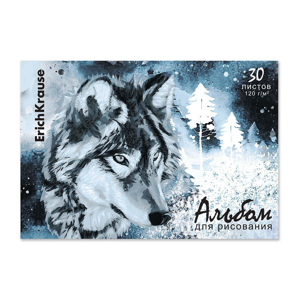 Альбом для рисования на клею ErichKrause Timber Wolf 61474, А4, 30 листов 600017149802