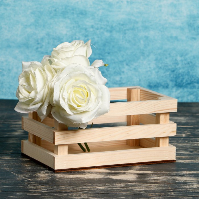 

Кашпо деревянное 20x13x9.5 см "Classic", трёхреечное, натуральный Дарим Красиво