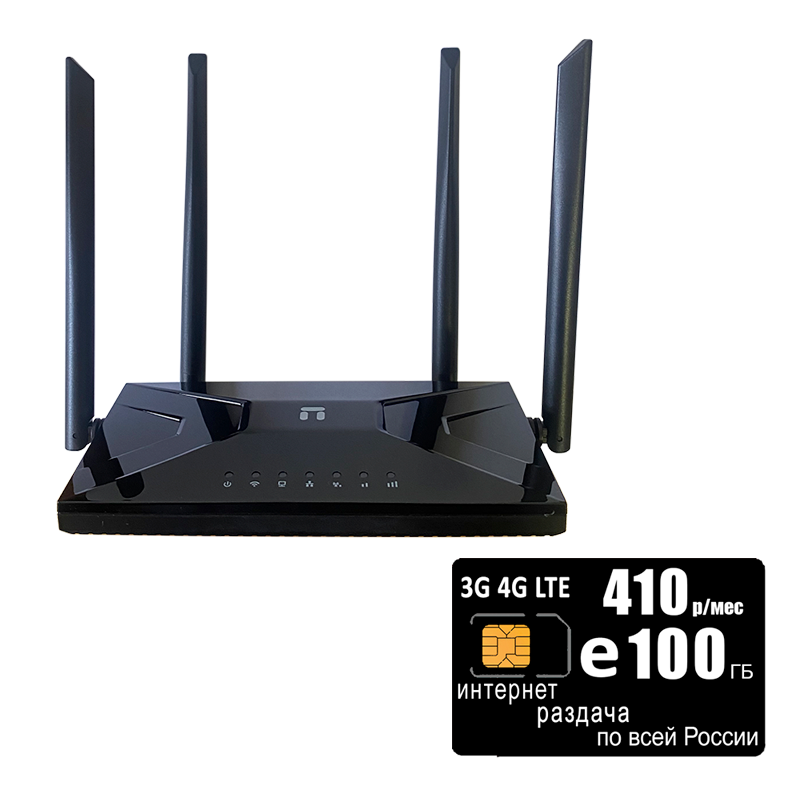 

Wi-Fi роутер с LTE-модулем NETIS MW5360 (komplekt-netis-ros410-SG-sb), MW5360