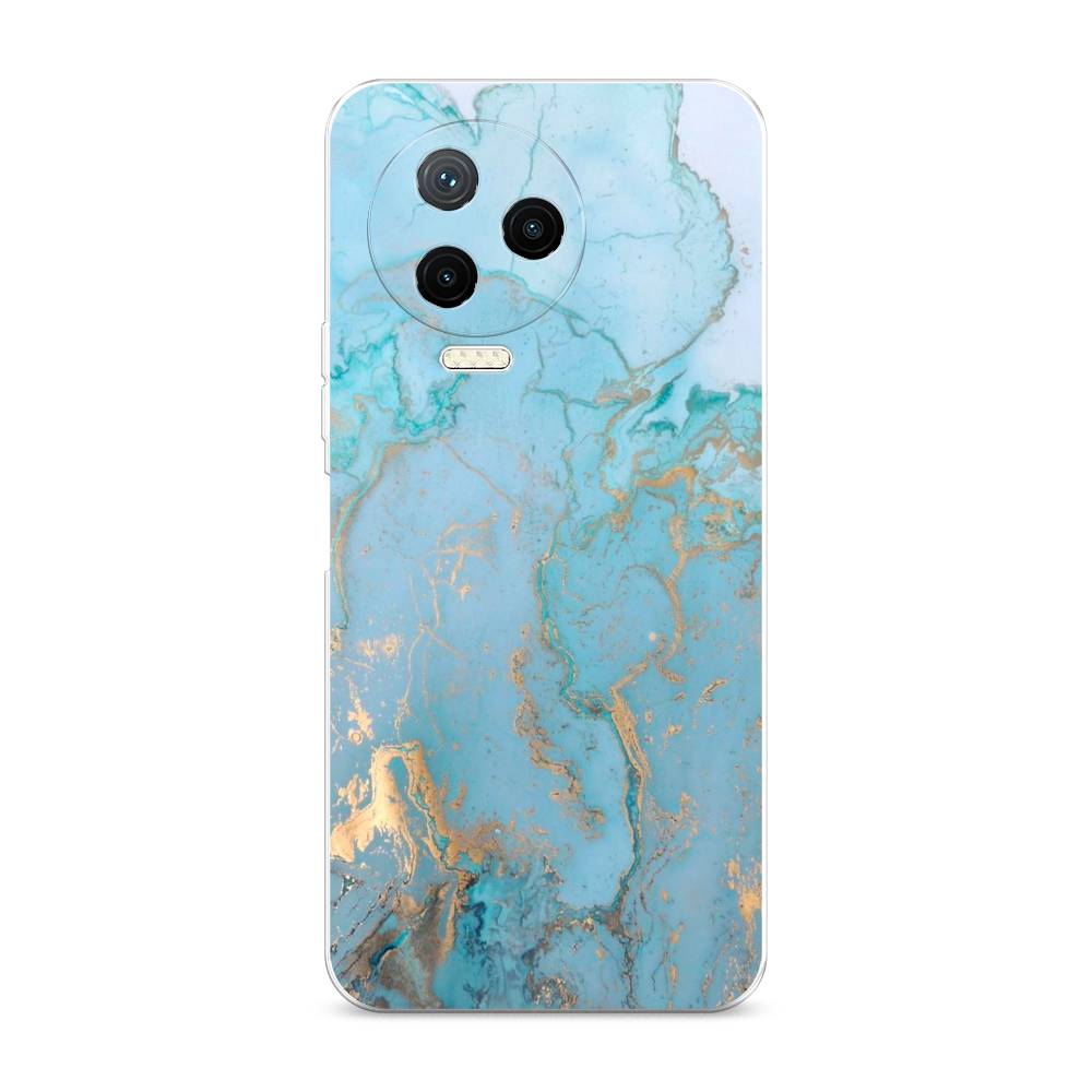 

Чехол Awog на Infinix NOTE 12 2023 / Инфиникс Нот 12 2023 "Голубой мрамор рисунок"