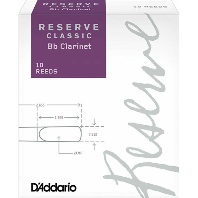 фото Трости для кларнета bb daddario woodwinds rico dct10405 d'addario