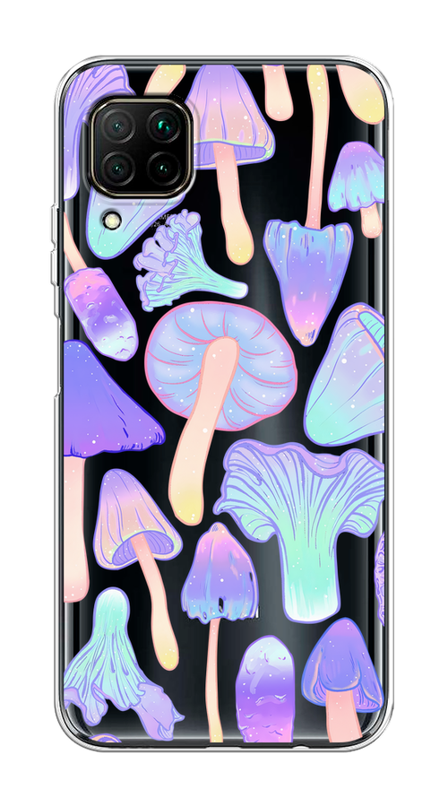

Чехол на Huawei P40 Lite/Nova 6 SE/Nova 7i "Пастельные грибы", Фиолетовый;голубой, 611750-1