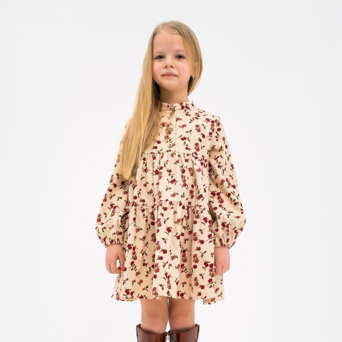 

Платье детское KAFTAN Цветы, р. 30 (98-104), бежевый, 000631761