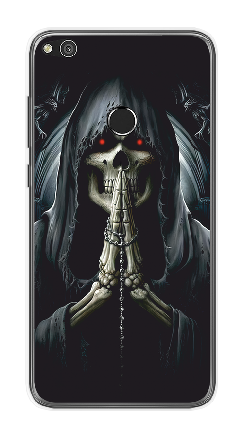 

Чехол на Honor 8 Lite, Huawei P8 Lite "Молитва", Серый, 61550-1