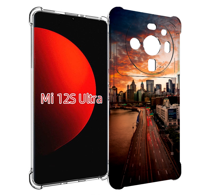 

Чехол MyPads американский город фото для Xiaomi 12S Ultra, Прозрачный, Tocco