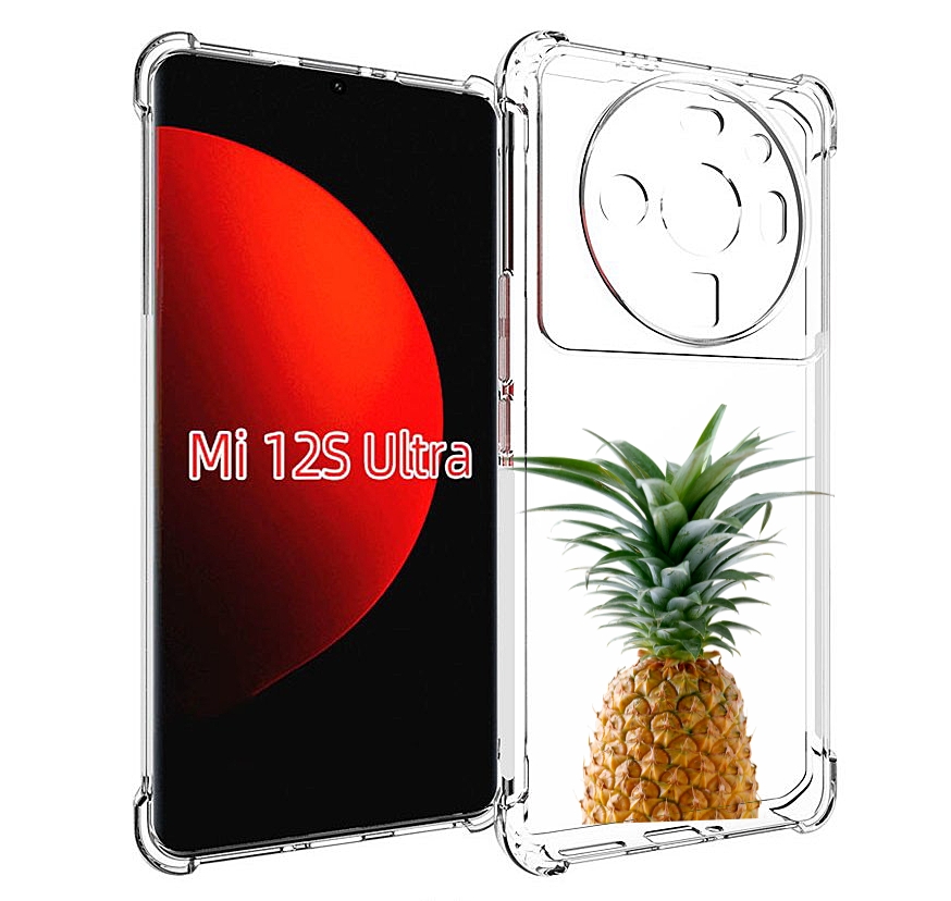 

Чехол MyPads ананас для Xiaomi 12S Ultra, Прозрачный, Tocco