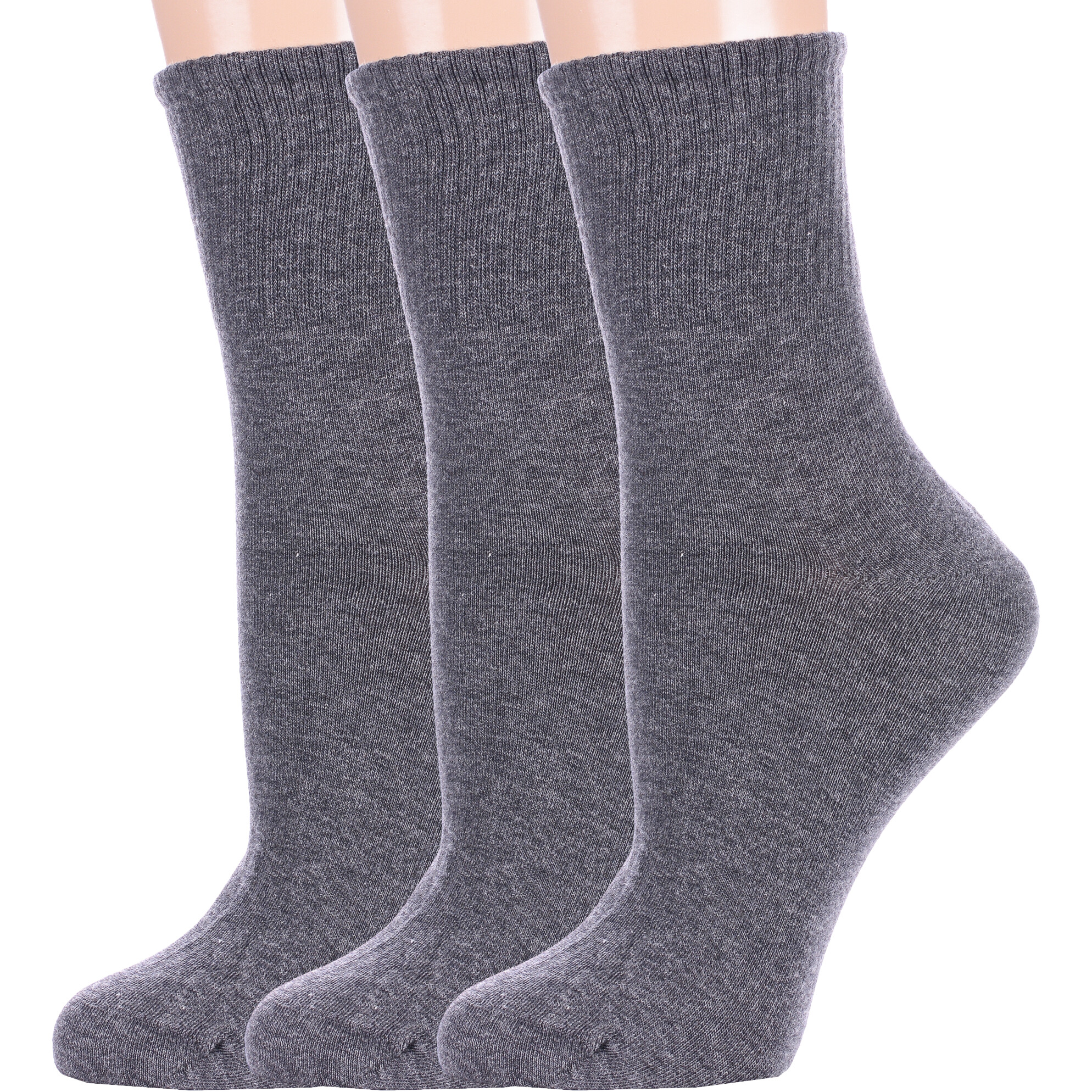 Комплект носков женских Красная Ветка 3-С-1289 серых 23-25, 3 шт.