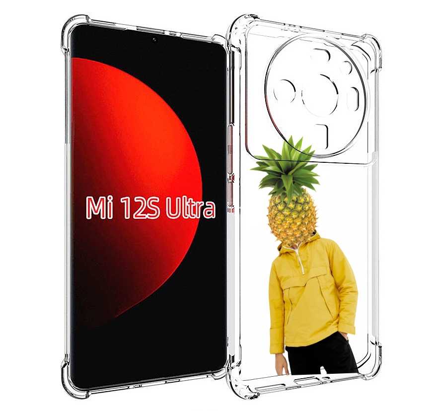 

Чехол MyPads ананасовая-голова для Xiaomi 12S Ultra, Прозрачный, Tocco