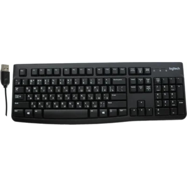 Беспроводная клавиатура Logitech K120 черный (120618)