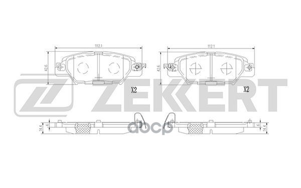 

Колодки Тормозные Mazda Cx-5 11-17 Задние Zekkert Zekkert арт. BS3019