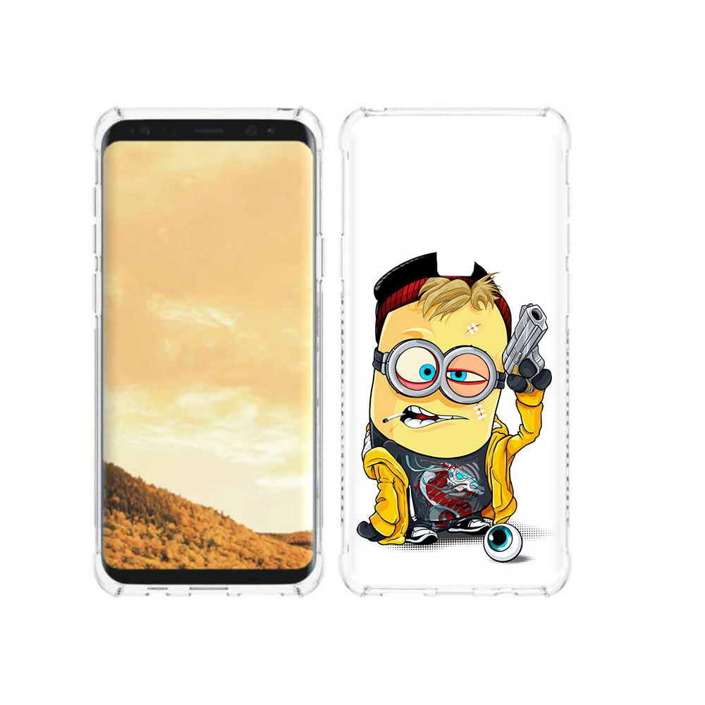

Чехол MyPads Tocco для Samsung Galaxy S9 миньон бандит (PT98329.588.475), Прозрачный, Tocco