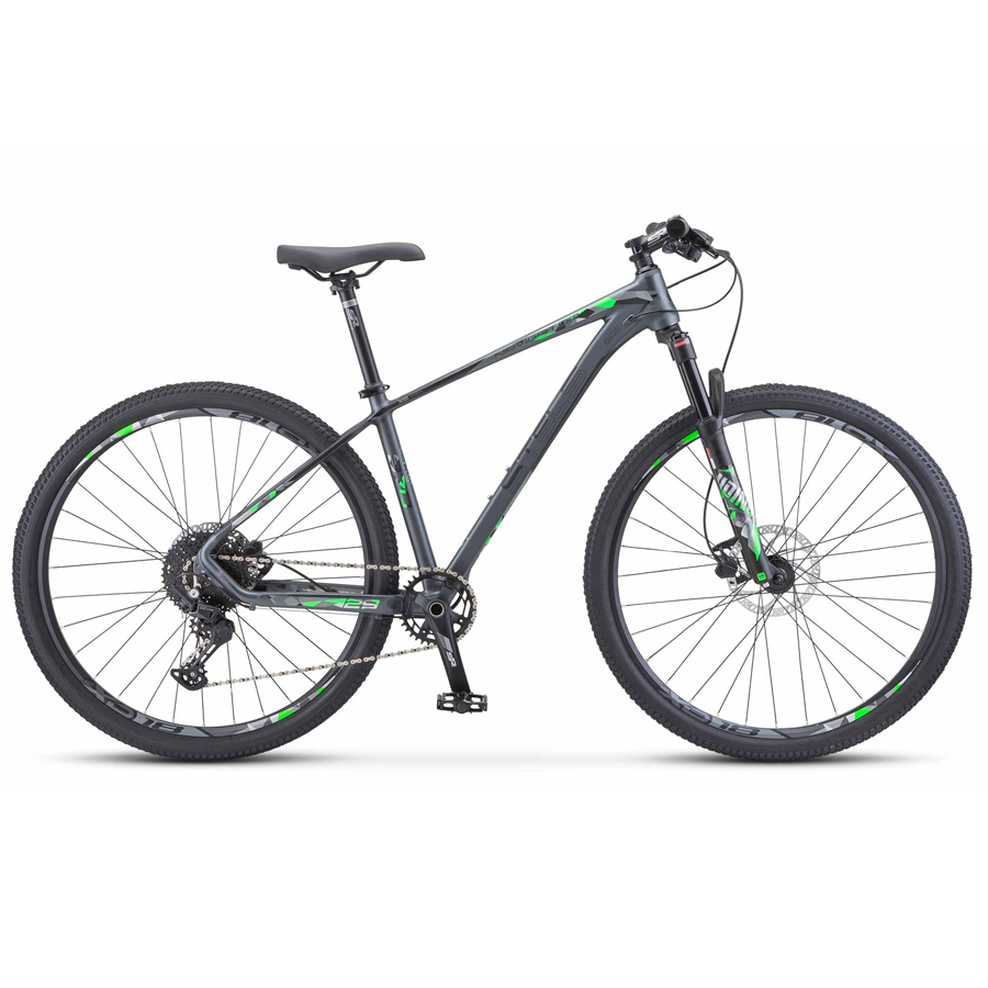 

Велосипед горный Stels 29" Navigator 970 D V010 рама 17" антрацитовый, Серый