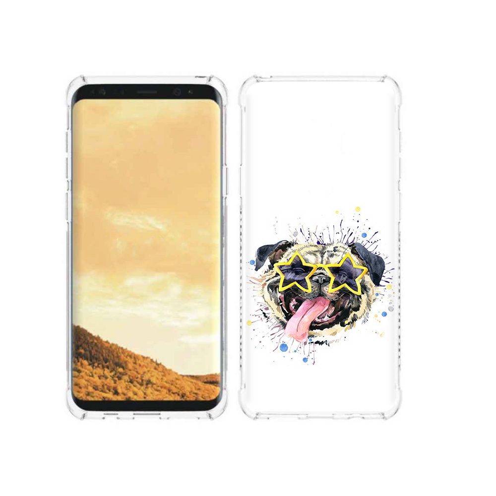 

Чехол MyPads Tocco для Samsung Galaxy S9 мопс боксер (PT98329.588.482), Прозрачный, Tocco