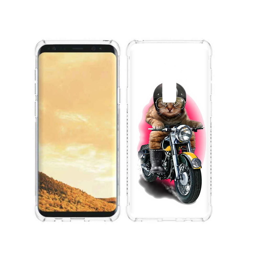

Чехол MyPads Tocco для Samsung Galaxy S9 мото-кот (PT98329.588.485), Прозрачный, Tocco