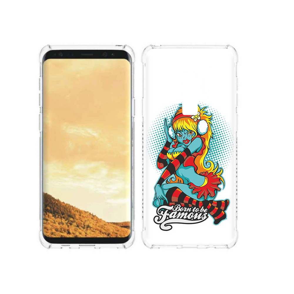 

Чехол MyPads Tocco для Samsung Galaxy S9 нарисованная девушка в наушниках, Прозрачный, Tocco