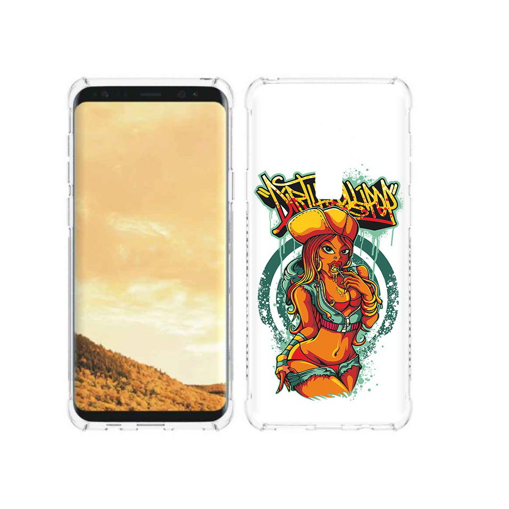 

Чехол MyPads Tocco для Samsung Galaxy S9 нарисованная девушка комикс (PT98329.588.500), Прозрачный, Tocco