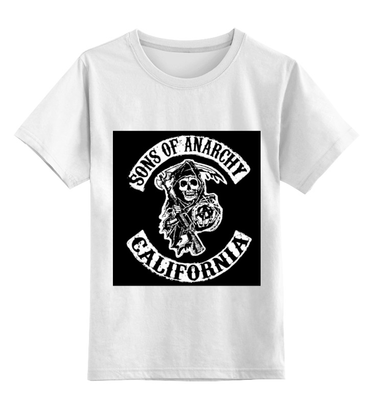 

Футболка детская Printio Sons of anarchy цв. белый р. 104, Sons of anarchy