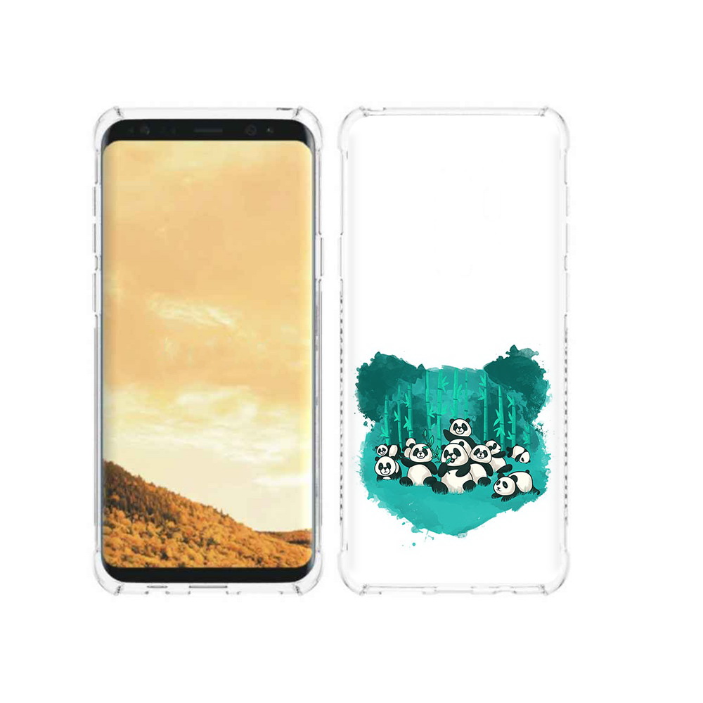 

Чехол MyPads Tocco для Samsung Galaxy S9 нарисованные панды (PT98329.588.508), Прозрачный, Tocco