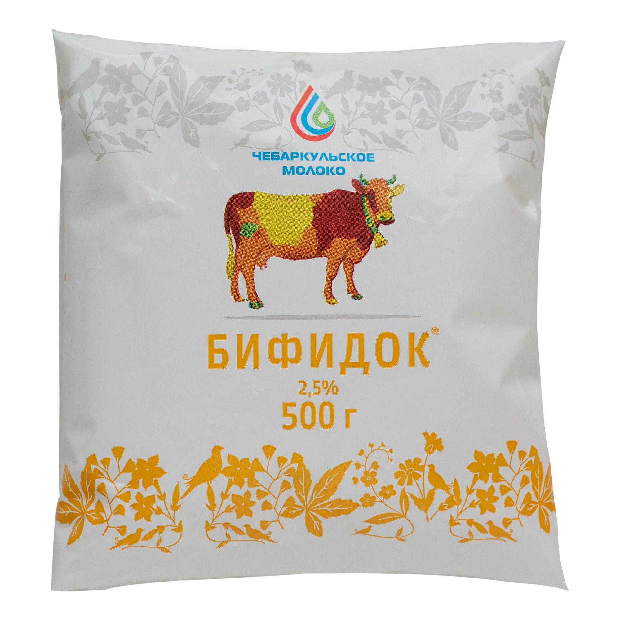 

Кефир Чебаркульское молоко Бифидок 2,5% 500 мл
