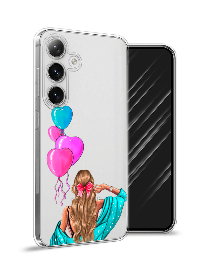 

Чехол Awog на Samsung Galaxy S24 "День Рождения", Голубой;розовый;бежевый, 2109050-1