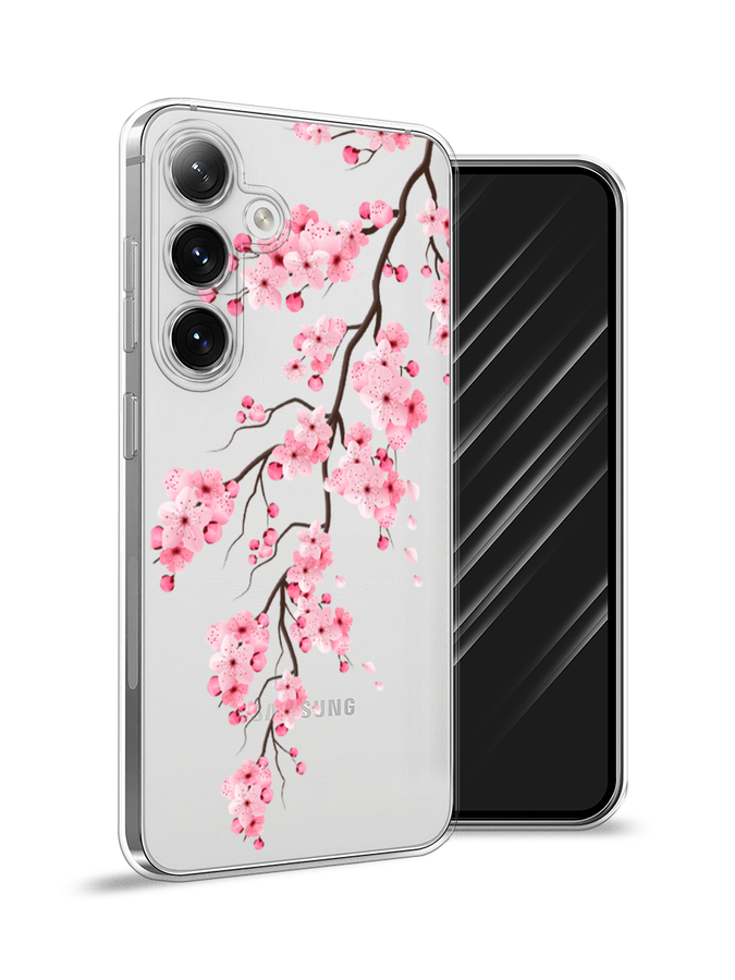 

Чехол Awog на Samsung Galaxy S24 "Розовая сакура", Розовый;белый;коричневый, 2109050-1