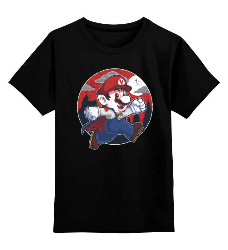

Футболка детская Printio Супер марио цв. черный р. 104, Супер марио