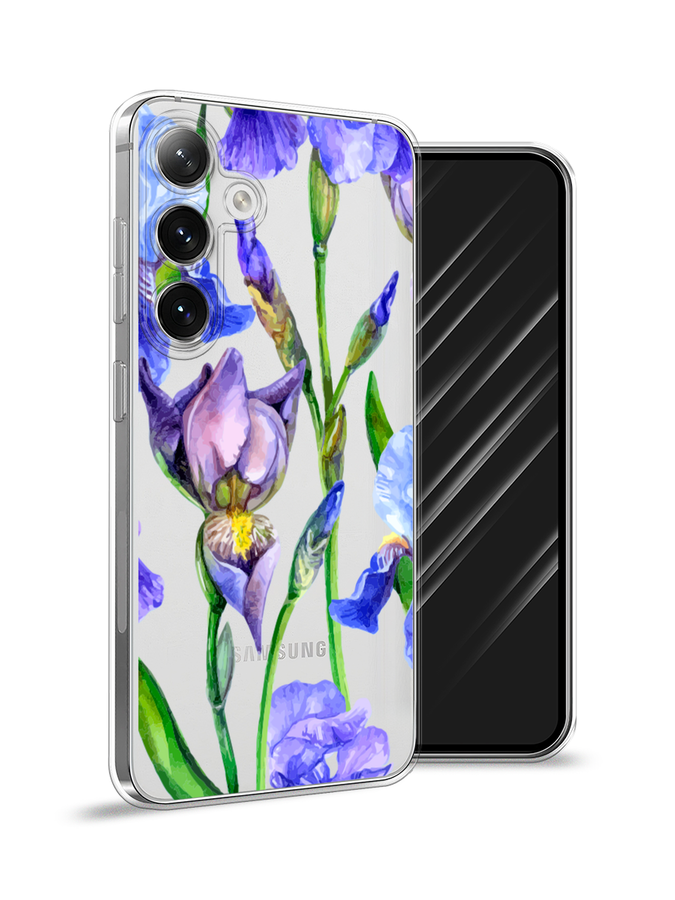 

Чехол Awog на Samsung Galaxy S24 "Синие ирисы", Фиолетовый;голубой;зеленый, 2109050-1