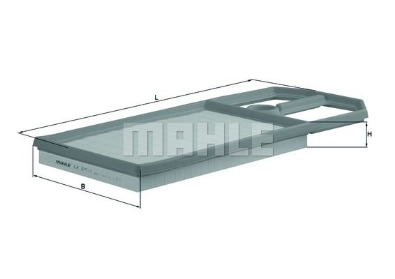 

Фильтр воздушный MAHLE ORIGINAL LX 571/1 Mahle/Knecht lx5711