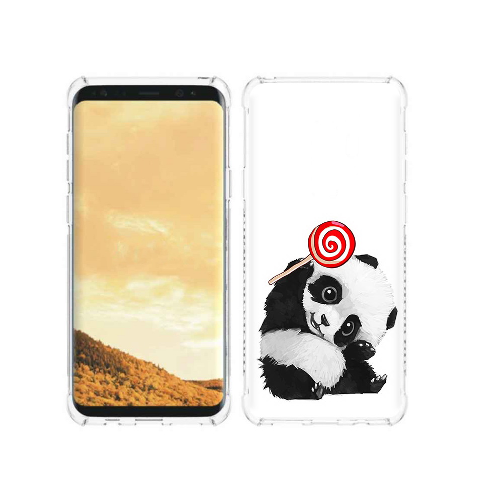 

Чехол MyPads Tocco для Samsung Galaxy S9 панда с леденцом (PT98329.588.534), Прозрачный, Tocco