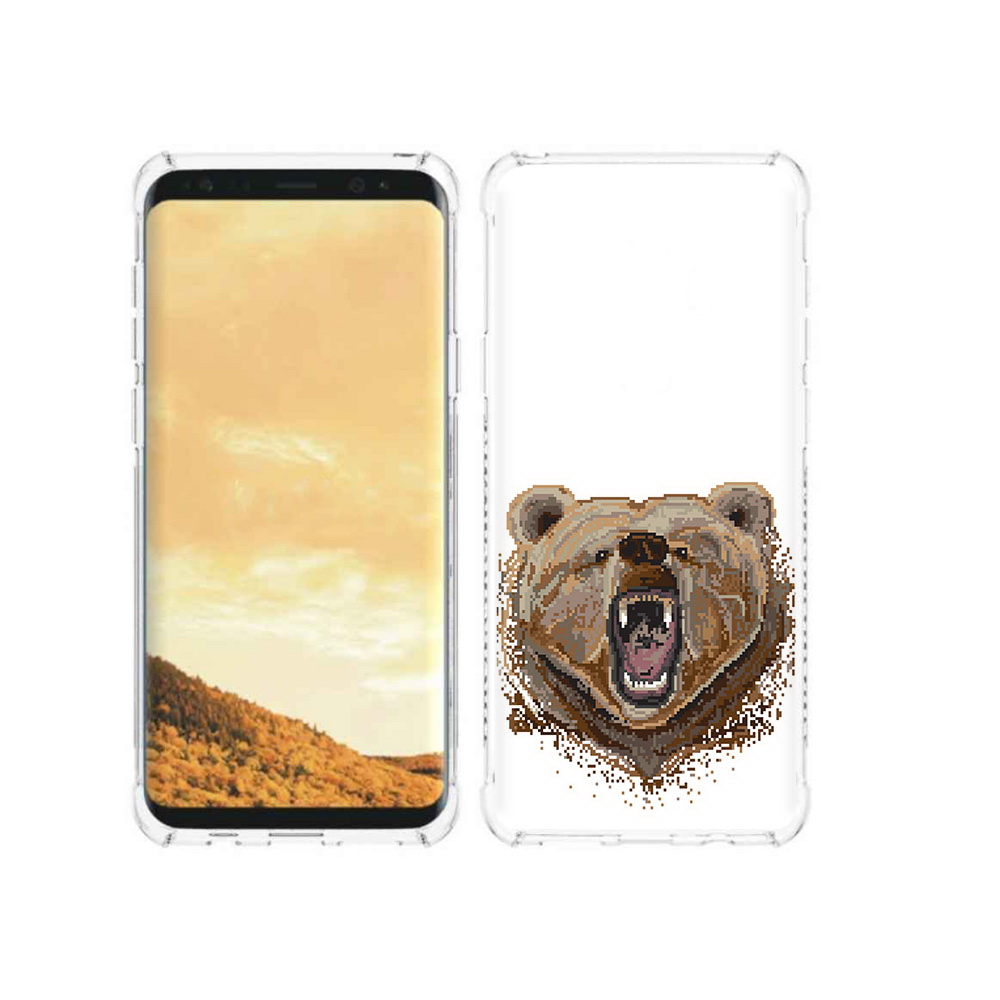

Чехол MyPads Tocco для Samsung Galaxy S9 пиксельный медведь (PT98329.588.539), Прозрачный, Tocco