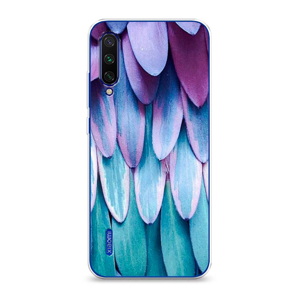 

Чехол на Xiaomi Mi CC9E/Mi A3 "Синее перо", Фиолетовый;голубой, 36050-3