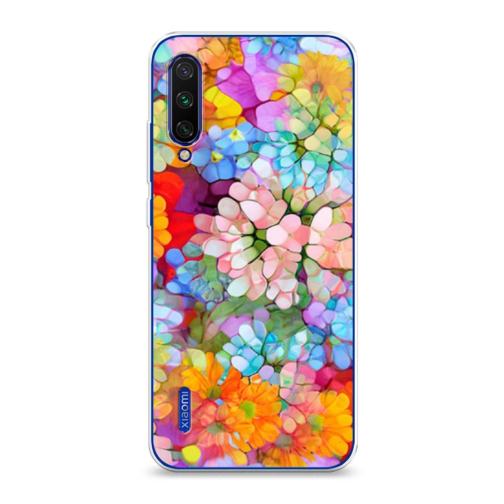

Чехол на Xiaomi Mi CC9E"Цветы витраж", Оранжевый;розовый;голубой, 36050-3